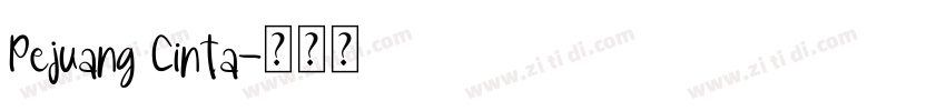 Pejuang Cinta字体转换